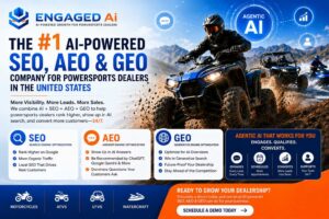 powersports aeo seo geo engaged ai #1 seo